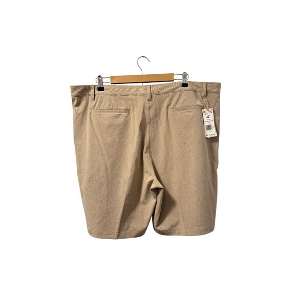 Adidas Crosshatch Golf Shorts Khaki 42" Waist Mens Casual Outdoor Bottoms. NWT - Picture 5 of 11
